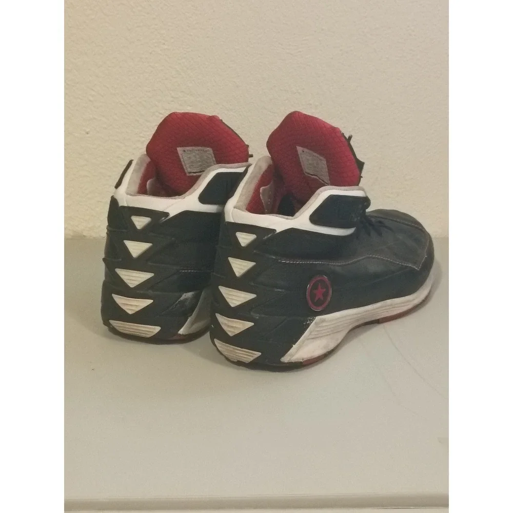Converse Wade 4 Mens Basketball Shoes Black Red‎ White 101774 Mid Top Sneakers - Picture 3 of 8